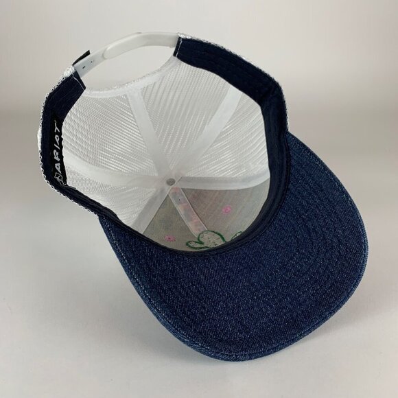 Ariat Unisex Multicolor White Snapback Trucker Hat - Picture 4 of 5